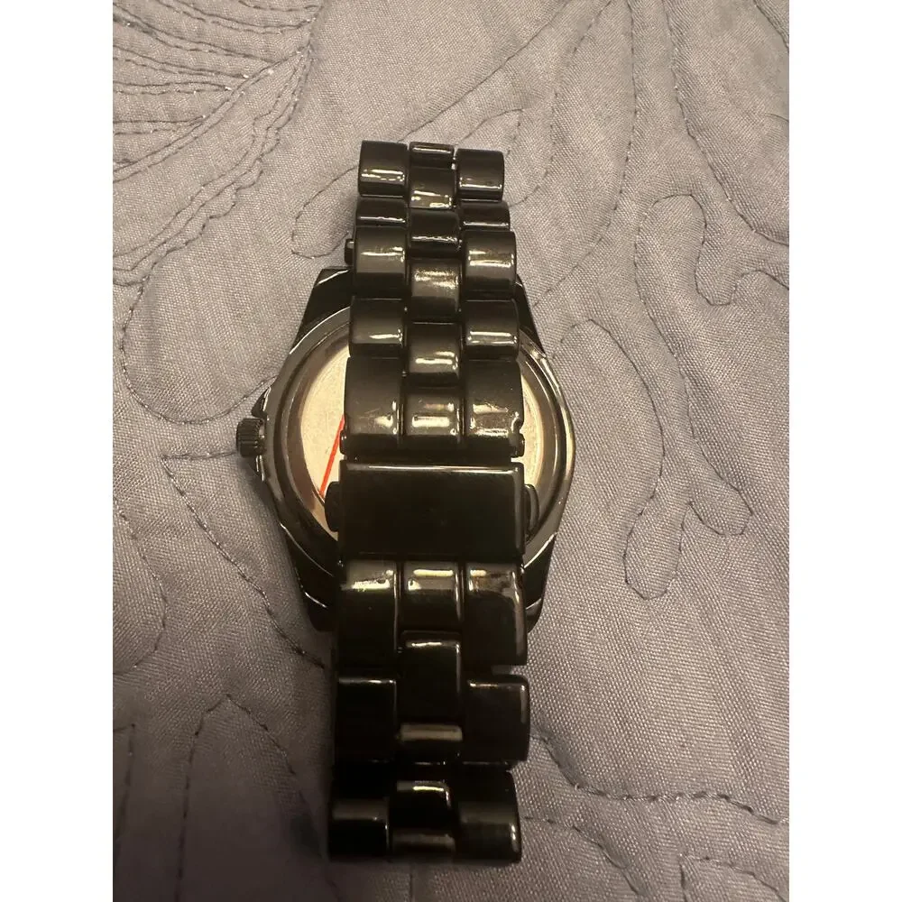 NWOB Disney Little Mermaid Lady Watch ARIEL KISS THE GIRL Silhouette Metal Band